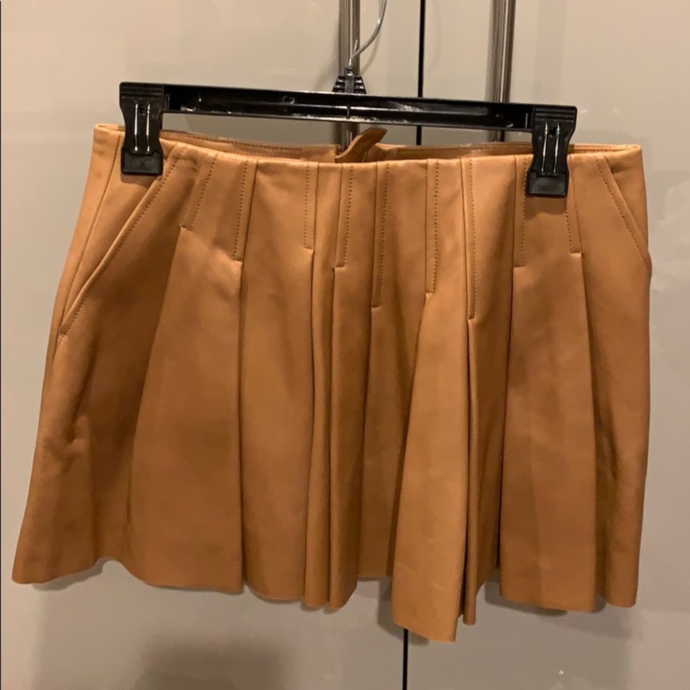 Alexander Wang leather mini skirt